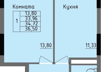 Продаю однокомнатную квартиру, 34.7 м2, Удмуртия, улица Луначарского