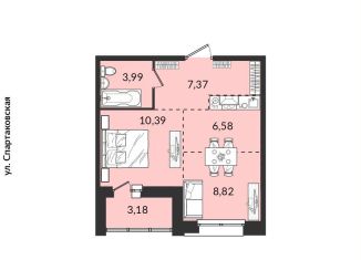 Продается 1-комнатная квартира, 40.3 м2, Иркутская область