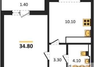 Продажа 1-комнатной квартиры, 34.8 м2, Воронеж, Центральный район, улица Загоровского, 13к2