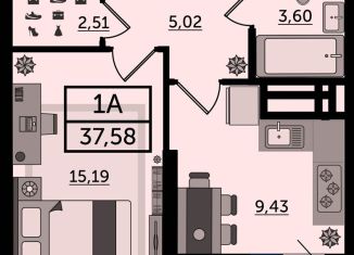 Продам 1-комнатную квартиру, 37.6 м2, Ростов-на-Дону