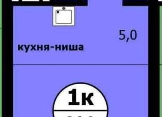 Продажа квартиры студии, 26.9 м2, Красноярский край, Вишнёвая улица