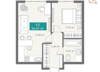 Продам 1-комнатную квартиру, 36.5 м2, Тюмень, Алматинская улица, 10