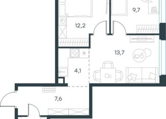 Продажа 2-ком. квартиры, 51 м2, Москва, САО, жилой комплекс Левел Селигерская, к1