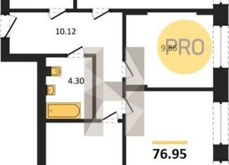 Продам 3-комнатную квартиру, 77 м2, Новосибирск