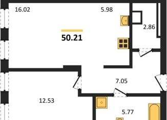 Продаю однокомнатную квартиру, 50.2 м2, Новосибирск, метро Золотая Нива, Ленинградская улица, 342