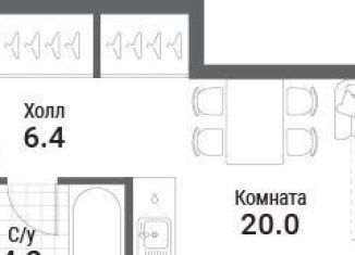 Продаю квартиру студию, 30.6 м2, Москва, жилой комплекс Нагатино Ай-Ленд, к1, метро Технопарк