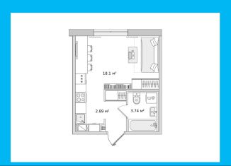 Продается квартира студия, 24.6 м2, поселок Бугры, Шоссейная улица, 7Б, ЖК Новые Горизонты