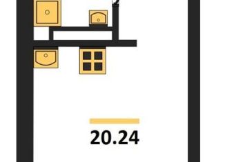 Продается квартира студия, 20.2 м2, Воронежская область, Транспортная улица, 58