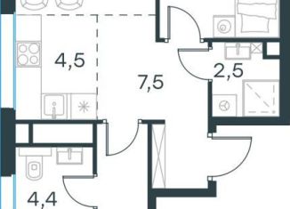 2-ком. квартира на продажу, 63.4 м2, Москва, САО, жилой комплекс Левел Селигерская, к1