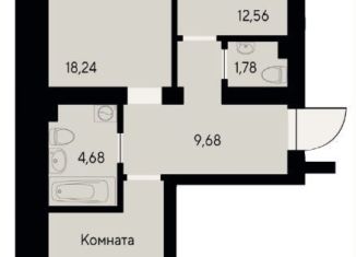 Продаю двухкомнатную квартиру, 62.2 м2, Красноярск, Октябрьский район, улица Елены Стасовой, 80