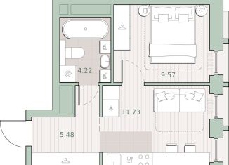 1-комнатная квартира на продажу, 31 м2, Москва, район Кунцево