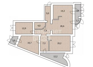 Продам 4-ком. квартиру, 123 м2, Республика Башкортостан, улица Менделеева, 140/3