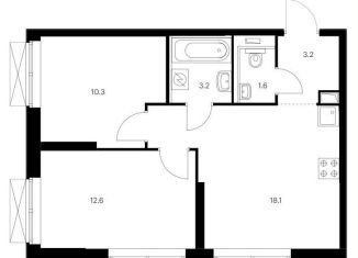 Продам 2-ком. квартиру, 49 м2, Татарстан, жилой комплекс Сиберово, 1