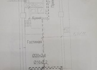 Продается квартира студия, 37 м2, Ростов-на-Дону, Киргизская улица, 38Г