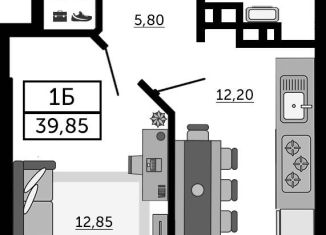 Продам однокомнатную квартиру, 39.9 м2, Ростов-на-Дону