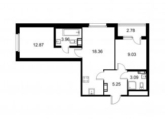 Продается 2-комнатная квартира, 54 м2, Колпино