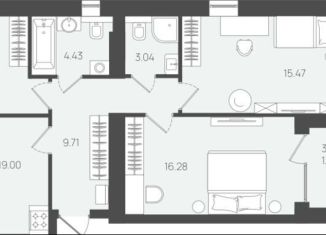 Продается 3-комнатная квартира, 85.2 м2, Пионерский