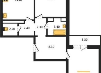 Продается 2-комнатная квартира, 65.4 м2, Воронеж, Левобережный район, улица Шидловского, 28