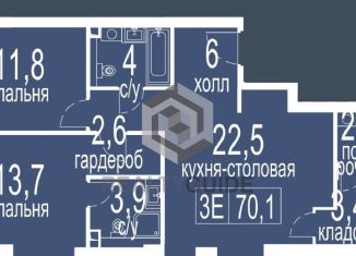 Продам трехкомнатную квартиру, 71.9 м2, Москва, Большая Черёмушкинская улица, 25с14, метро Академическая