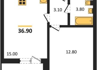 1-комнатная квартира на продажу, 36.9 м2, Воронеж, Коминтерновский район