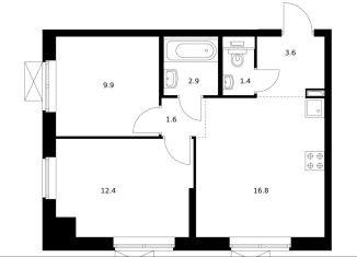 Продажа 2-ком. квартиры, 48.6 м2, Москва, СВАО