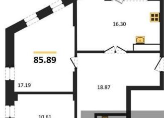 Продам 3-комнатную квартиру, 85.9 м2, Воронежская область, набережная Чуева, 7