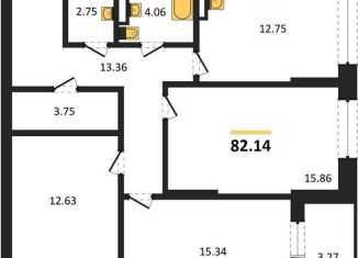 3-ком. квартира на продажу, 82.1 м2, Воронеж, Центральный район