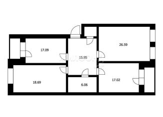 Продается трехкомнатная квартира, 103.1 м2, Новосибирск, Заельцовский район, 1-е Мочищенское шоссе, 150