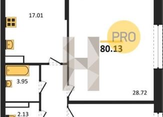 Продажа 2-ком. квартиры, 80.1 м2, Воронеж, Центральный район, Московский проспект, 132