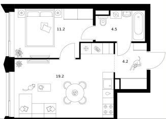 Продается 1-ком. квартира, 39.1 м2, Москва, ЗАО