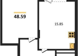 Продаю однокомнатную квартиру, 48.6 м2, Воронеж, Электросигнальная улица, 9Ак2, Коминтерновский район