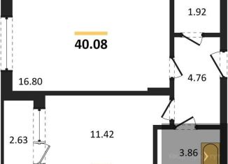 1-ком. квартира на продажу, 40.1 м2, Воронеж, Ленинский проспект, 108А