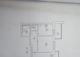 2-комнатная квартира на продажу, 52 м2, Казань, Авиастроительный район, Тэцевская улица, 4Б