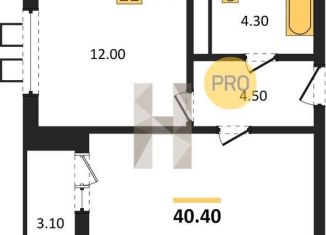 Продажа 1-ком. квартиры, 40.4 м2, Воронеж, Центральный район, улица Шишкова, 140Б/6