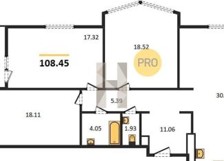 Продаю трехкомнатную квартиру, 108.5 м2, Ростовская область, бульвар Комарова, 28