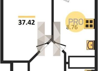 Продаю 1-ком. квартиру, 37.4 м2, Ростов-на-Дону