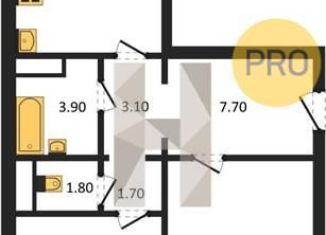 Продается 2-ком. квартира, 68.2 м2, Воронеж, улица Шишкова, 140Б/6