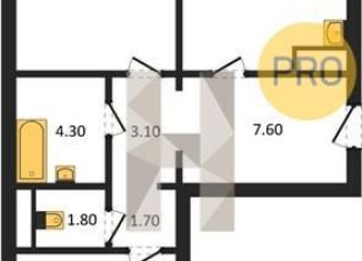 Продается 2-ком. квартира, 66.4 м2, Воронежская область, улица Шишкова, 140Б/6