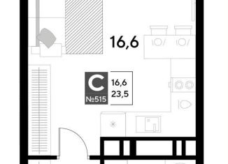 Продам квартиру студию, 23.5 м2, Омская область