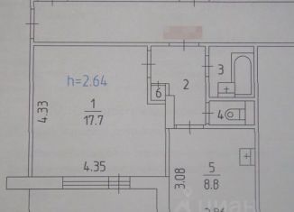 Сдам в аренду 1-комнатную квартиру, 35 м2, Пермский край, улица Карбышева, 86