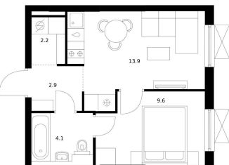 Продаю 1-комнатную квартиру, 32.7 м2, Екатеринбург, метро Ботаническая