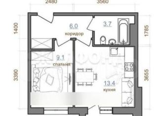 Продается 1-комнатная квартира, 37 м2, Иркутск, Октябрьский округ, территория Гусарская, 4