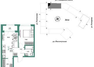 Продается 2-комнатная квартира, 41.3 м2, Москва, метро Технопарк