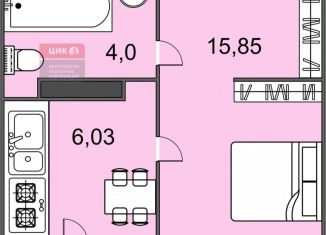 Продаю 1-ком. квартиру, 27.3 м2, Рязанская область, улица Островского, 122к1