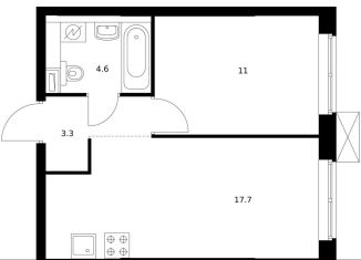 Продажа 1-ком. квартиры, 36.6 м2, Санкт-Петербург, метро Приморская