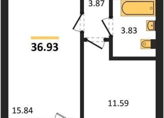 Продажа 1-ком. квартиры, 36.9 м2, Воронеж, Ленинский район