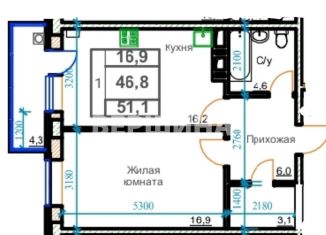 Продаю однокомнатную квартиру, 51.1 м2, Ессентуки, улица Маяковского, 19А