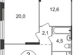 Продаю 2-комнатную квартиру, 63 м2, Московский, 9-я фаза, к2