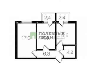 Продается 2-комнатная квартира, 48.7 м2, Новороссийск, Парковая улица, 32к39, ЖК Парковый