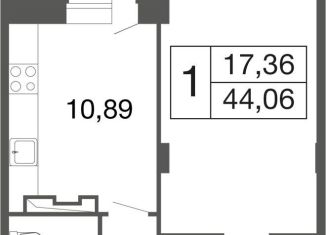 Продам 1-ком. квартиру, 44.1 м2, Апрелевка, жилой комплекс Времена Года, к11